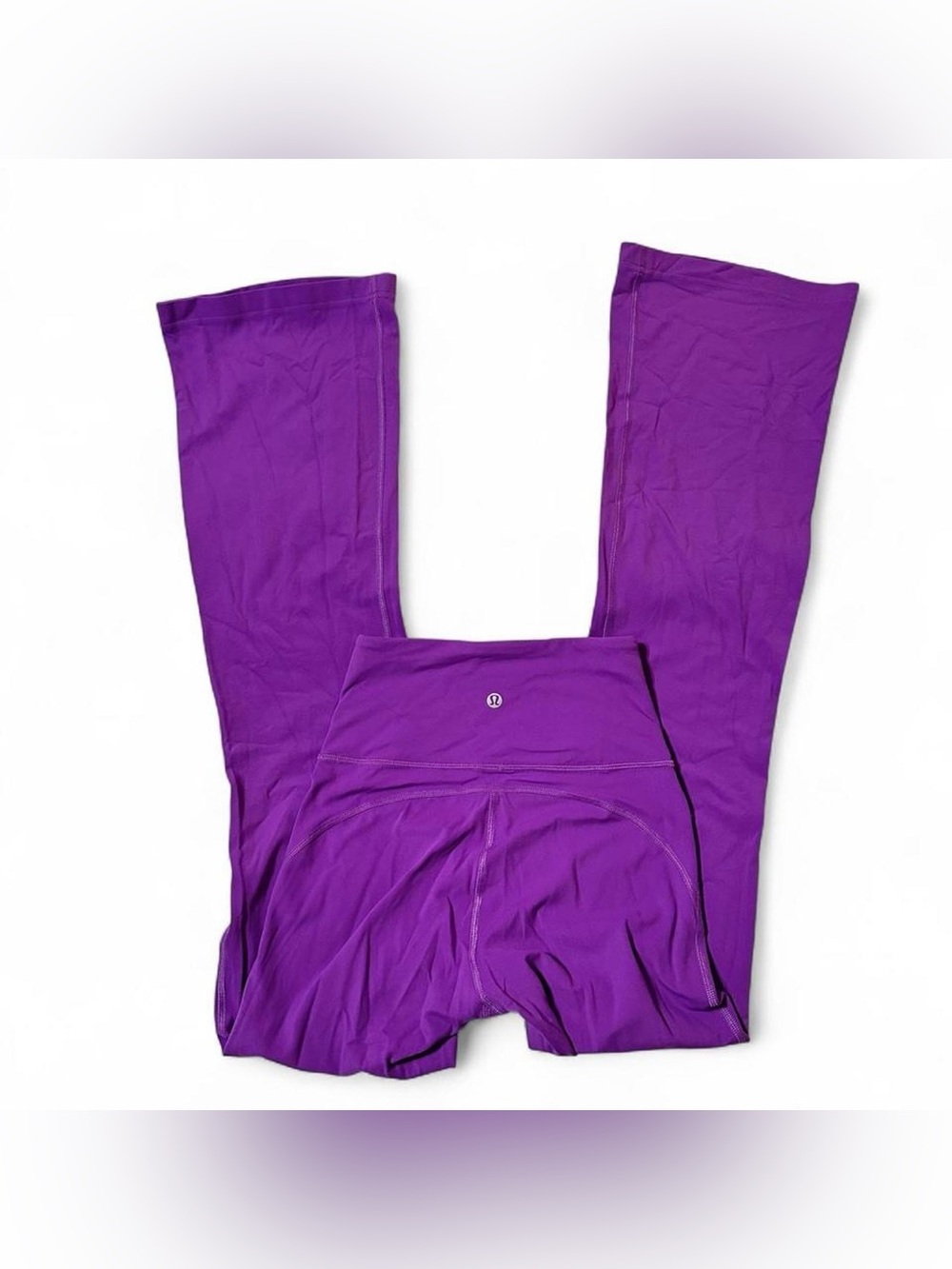 Lululemon groove super high-rise flared nulu leggings in moonlit magenta size 2 - Picture 2 of 6